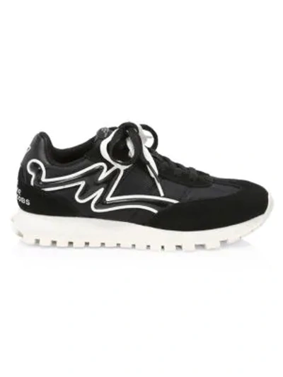Marc Jacobs The Jogger Colorblock Sneakers In Black Multi