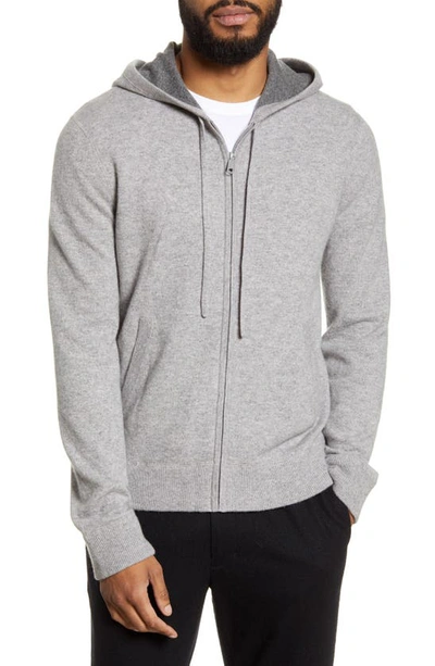 VINCE REGULAR FIT ZIP CASHMERE HOODIE,MR7866893