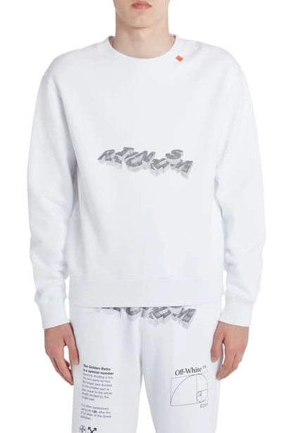 Off-white 3d Pencil Slim Sweatshirt In White Black