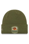 New Era Salute To Service Nfl Beanie In Cincinnati Bengals