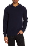 Vince Pullover Cashmere Hoodie Coastal Xl In Coastal