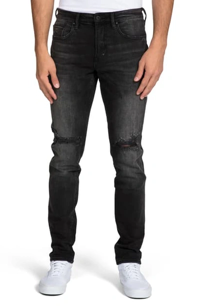 Prps Barnwell Distressed Denim Jeans In Black Fade