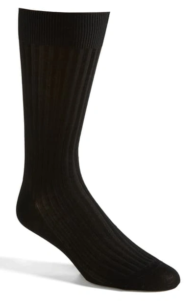 PANTHERELLA COTTON BLEND MID CALF DRESS SOCKS,5614