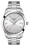 Tissot T-classic Gentleman Bracelet Watch, 40mm In Grey/ Silver