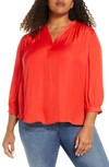 VINCE CAMUTO RUMPLE SATIN BLOUSE,9299150