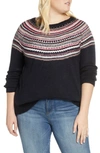 SINGLE THREAD FAIR ISLE SWEATER,WAB58014ST