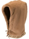 Undercover Faux Fur Hood In Brown