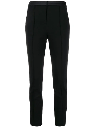 Karl Lagerfeld Punto Logo Tape Trousers In Black