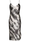 NILI LOTAN TIE-DYE MIDI SLIP DRESS