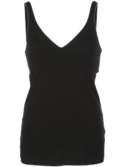 Brunello Cucinelli Slim-fit Tank Top In Black