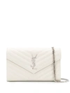 SAINT LAURENT MONOGRAM PLAQUE CLUTCH