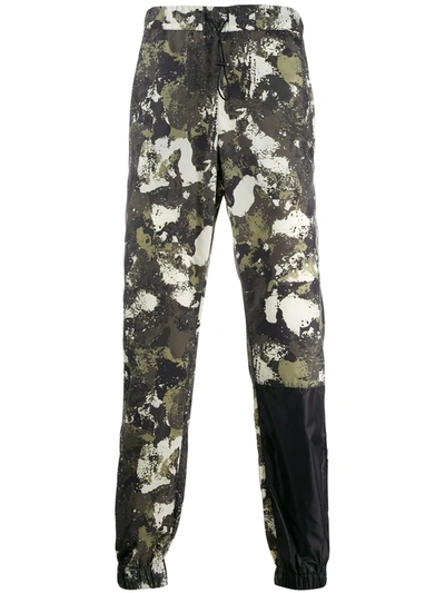 Marcelo Burlon County Of Milan Camouflage-print Technical Jersey Track Trousers In Green