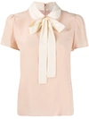 RED VALENTINO PETER PAN COLLAR BLOUSE