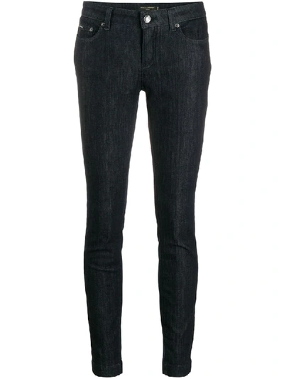 Dolce & Gabbana Audrey Stretch Skinny Jeans In Dark Wash