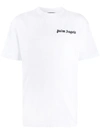 Palm Angels Logo Pin T-shirt In White