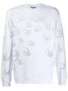 MCQ BY ALEXANDER MCQUEEN SWALLOW PRINT SWEATSHIRT