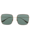 Dior Stellaire1 Square-frame Sunglasses In Gold