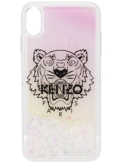 Kenzo Iphone Xs Max Tiger Logo Case In Pink