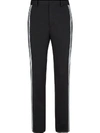 Fendi Prints On Tailored Trousers In Black