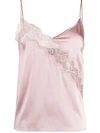 PINKO SCALLOPED LACE SLIP VEST