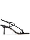 Studio Amelia 2.4 75mm Thong-strap Sandals In Black