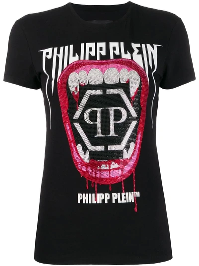 Philipp Plein Rock Pp Slim-fit T-shirt In Black