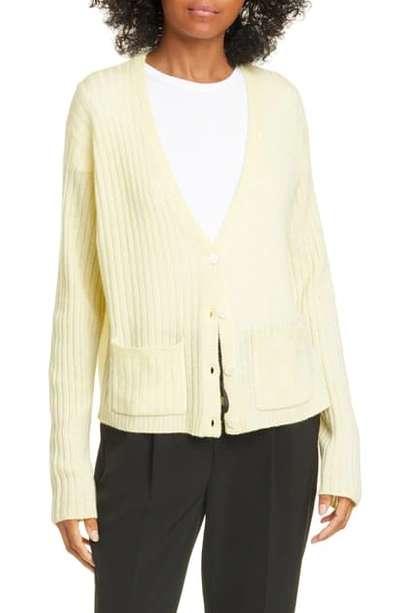 Atm Anthony Thomas Melillo Women's Cashmere Deep-v Cardigan In Yellow