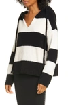 ATM ANTHONY THOMAS MELILLO CHENILLE STRIPE HOODIE,AW8347-UD
