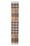 BURBERRY FOUND CHECK & GIANT CHECK CASHMERE & MERINO WOOL SCARF,8022485