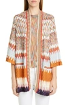 MISSONI KNIT OPEN FRONT CARDIGAN,MDM00098 BR007T