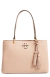 TORY BURCH MCGRAW TRIPLE COMPARTMENT LEATHER SATCHEL,49194