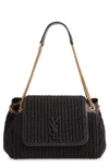 SAINT LAURENT SMALL NOLITA RAFFIA SHOULDER BAG,6074659OB6W