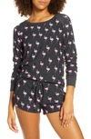 CHASER FLAMINGO LOVE COZY PULLOVER,CW7533-CHA5149-BLK