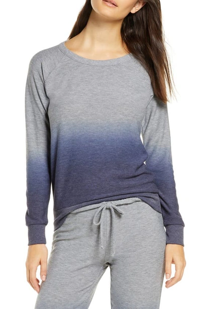 Chaser Ombre Cozy Pullover In Navy Ombre