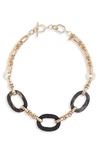 AKOLA MARCONI CHAIN LINK NECKLACE,19DN18-BW