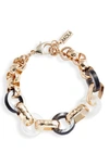 AKOLA NINA LINK BRACELET,19DB07-BLK