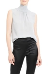 THEORY MOCK NECK SILK SHELL,J1102503