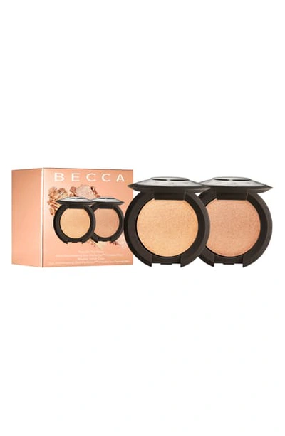 Becca Cosmetics Pop On The Glow Mini Shimmering Skin Perfector Pressed Duo ($44 Value)