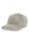 RAG & BONE MARILYN SUEDE BASEBALL CAP - GREY,W265194BA