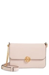 Tory Burch Chelsea Leather Crossbody Bag In Shell Pink
