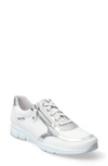 Mephisto Ylona Sneaker In White Smooth Leather