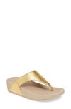 Fitflop Lulu Flip Flop In Artisan Gold Leather