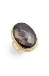 ANNA BECK OVAL STONE STATEMENT RING,RG10009-GHYM