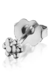 Shop Maria Tash Ball Flower Stud Earring In White Gold