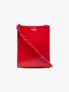 JIL SANDER RED TANGLE SMALL SHOULDER BAG,JSPQ850173WQB69110N14754631