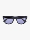 BOTTEGA VENETA BLACK SQUARE FRAME SUNGLASSES,BV1001S14526254