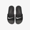 Nike Kawa Little/big Kids' Slides In Black,white