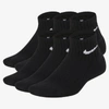 Nike Kids' 6-pack Everyday Cushioned No-show Training Socks In Black