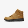 Nike Big Kids Manoa Leather Boots From Finish Line In Wheat,black,wheat