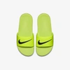 Nike Kawa Little/big Kids' Slides In Volt,black